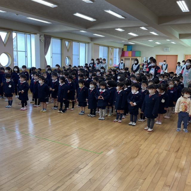 令和３年度　修了式