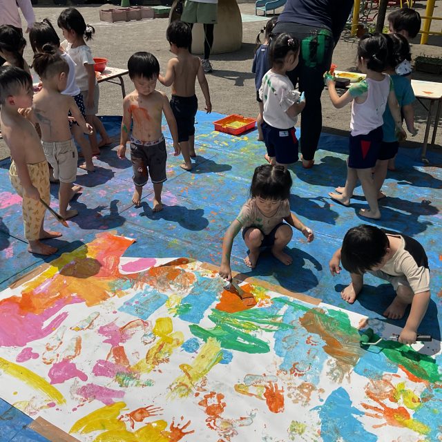 『ボディーペインティング』幼稚園部